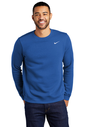 Nike Club Fleece Adult Unisex 8.2-ounce, 80/20 Cotton Polyester Crew Sweatshirt